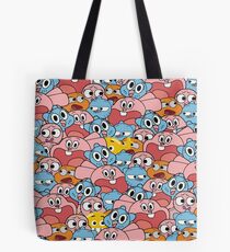 The Amazing World Of Gumball Wattersons Pattern Tote Bag