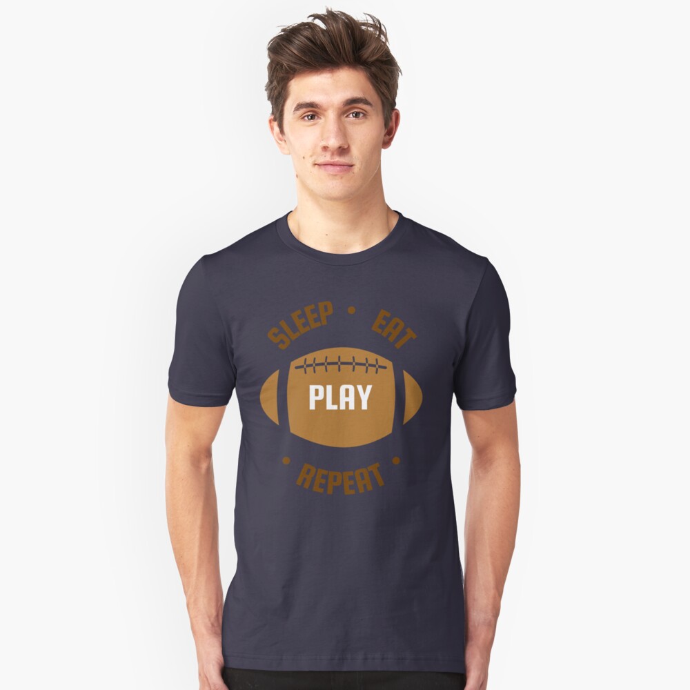 Sleep Eat Play Repeat Slim Fit T-Shirt