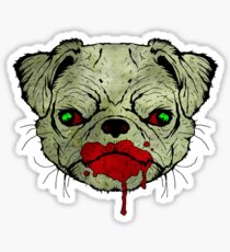 Zombie Pug! Sticker