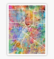 Houston Texas City Street Map Sticker