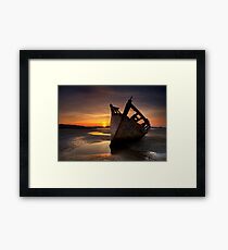 Wreck at Sunset • Bunbeg, Co Donegal Framed Print