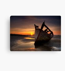 Wreck at Sunset • Bunbeg, Co Donegal Canvas Print