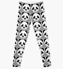 Emoji: Cute panda face Leggings