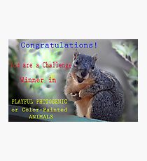 CHALLENGE WIN BANNER Photographic Print