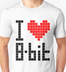 I Love 8-bit <3 Unisex T-Shirt