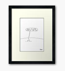big world for small fry's Framed Print