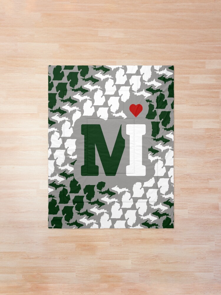Michigan Love State Tread Pattern Comforter By Krewyork Redbubble