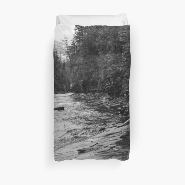 McDonald Creek, Glacier N.P. Duvet Cover