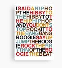 Rapper's Delight - Sugarhill Gang Canvas Print