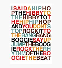 Rapper's Delight - Sugarhill Gang Photographic Print