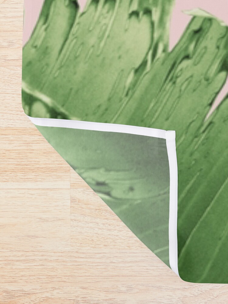 Alternate view of Blush Banana Leaves Dream #12 #tropical #decor #art Shower Curtain