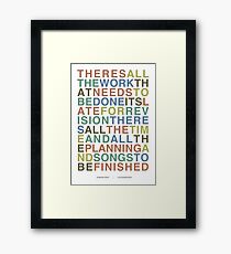 Someone Great - LCD Soundsystem Framed Print