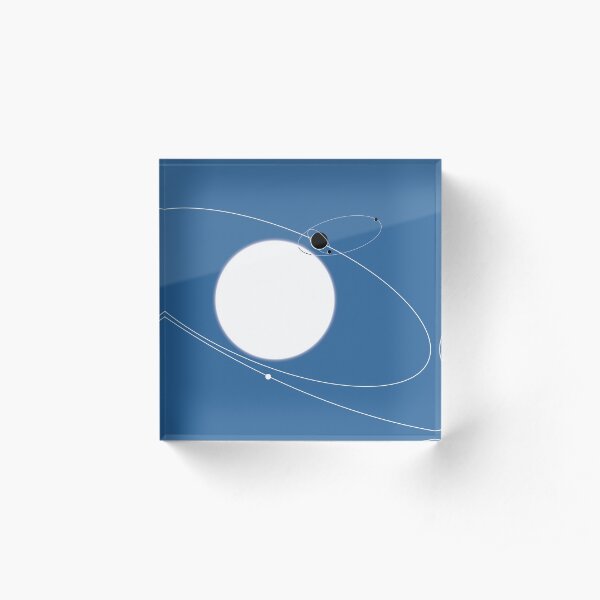 Abstract Planets Acrylic Block