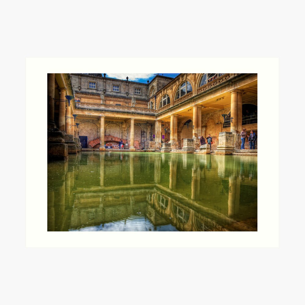 The Great Bath, in Bath, U.K. Art Print