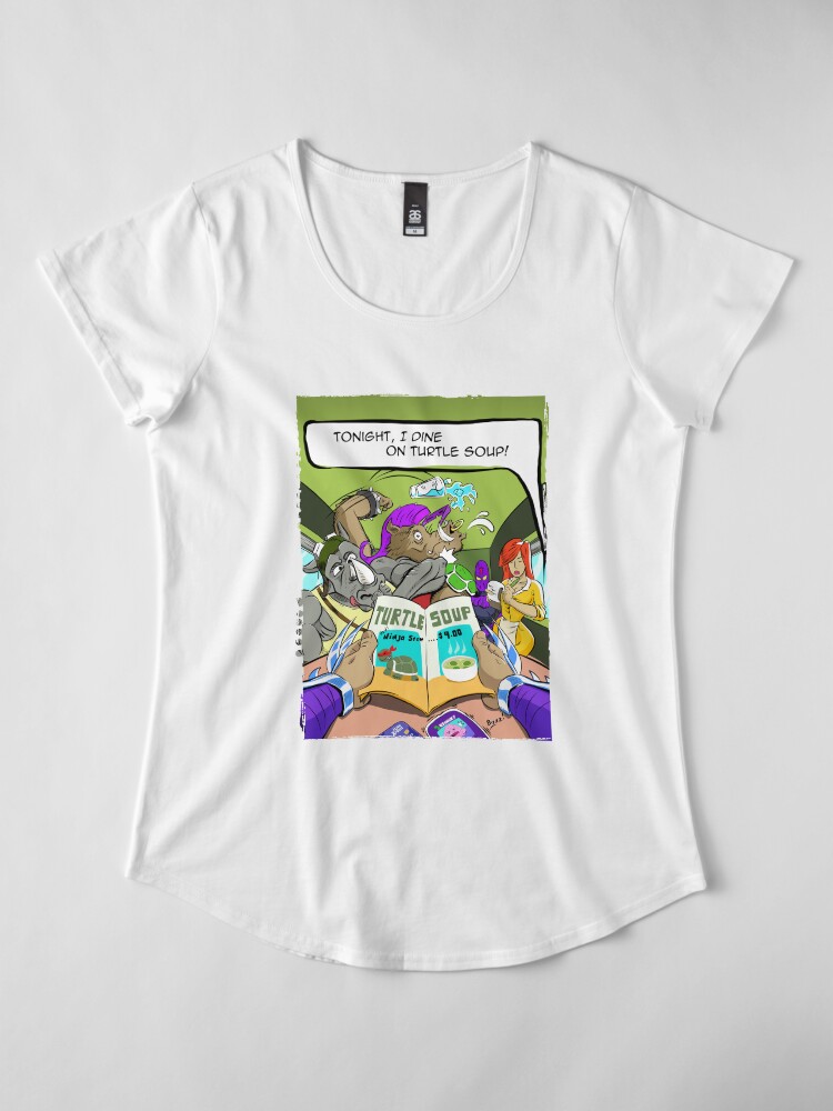 Alternate view of Shredder POV: Turtle Soup's on the Menu Premium Scoop T-Shirt
