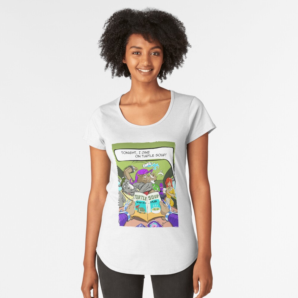 Shredder POV: Turtle Soup's on the Menu Premium Scoop T-Shirt