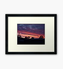 Suburban Sunset Framed Print