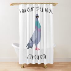 Cool pigeon Shower Curtain