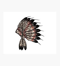 Native American Headdress Photographic Print