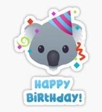 Happy Birthday - koala emoji Sticker