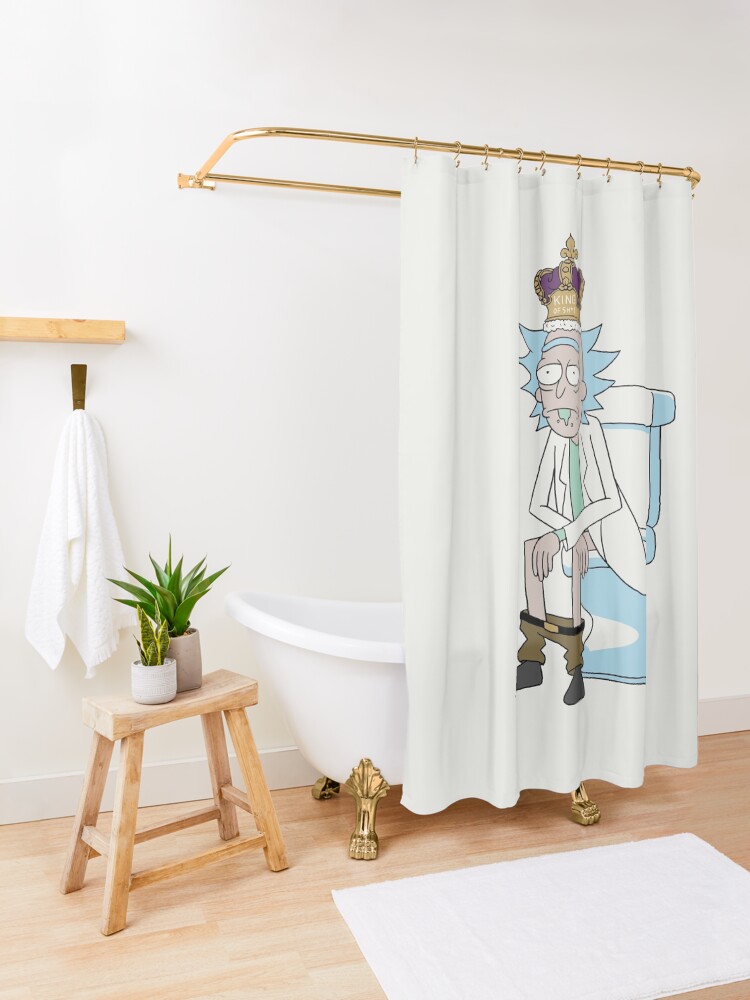 Alternate view of King of Sh*t Shower Curtain
