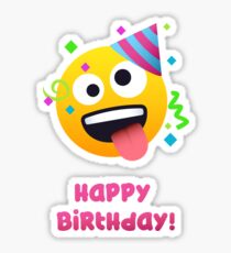 Happy Birthday - crazy face Emoji Sticker