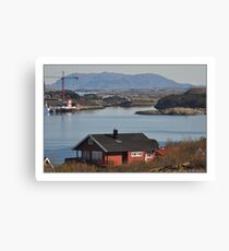 A small piece of Vikna municipality, Norway Canvas Print