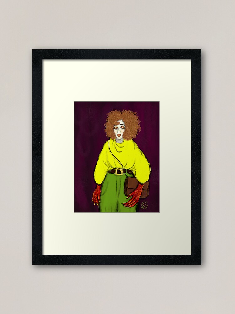 Alternate view of Girl with Handbag Framed Art Print