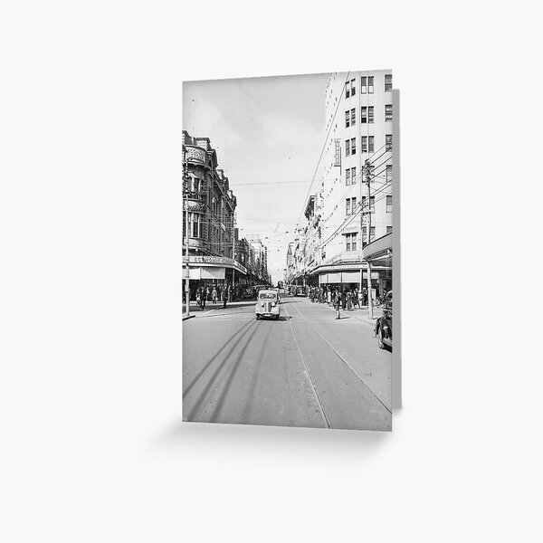 Hay Street, Perth, 1941, State Library of Western Australia Greeting Card