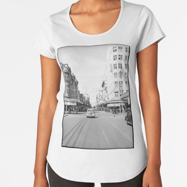 Hay Street, Perth, 1941, State Library of Western Australia Premium Scoop T-Shirt