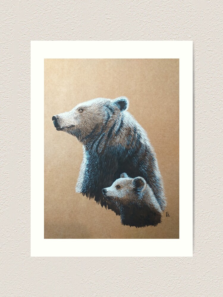 Alternate view of Dipper and Bear Art Print
