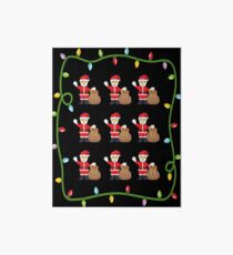 OMG Santa Coming Art Board Print