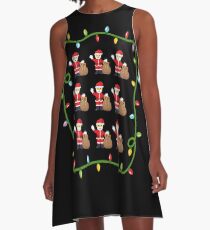 OMG Santa Coming A-Line Dress