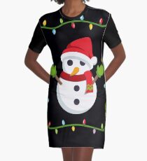 OMG Santa Coming Graphic T-Shirt Dress
