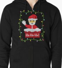 OMG Santa Coming Zipped Hoodie