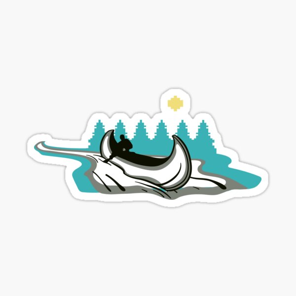 Digital Canoe Sticker