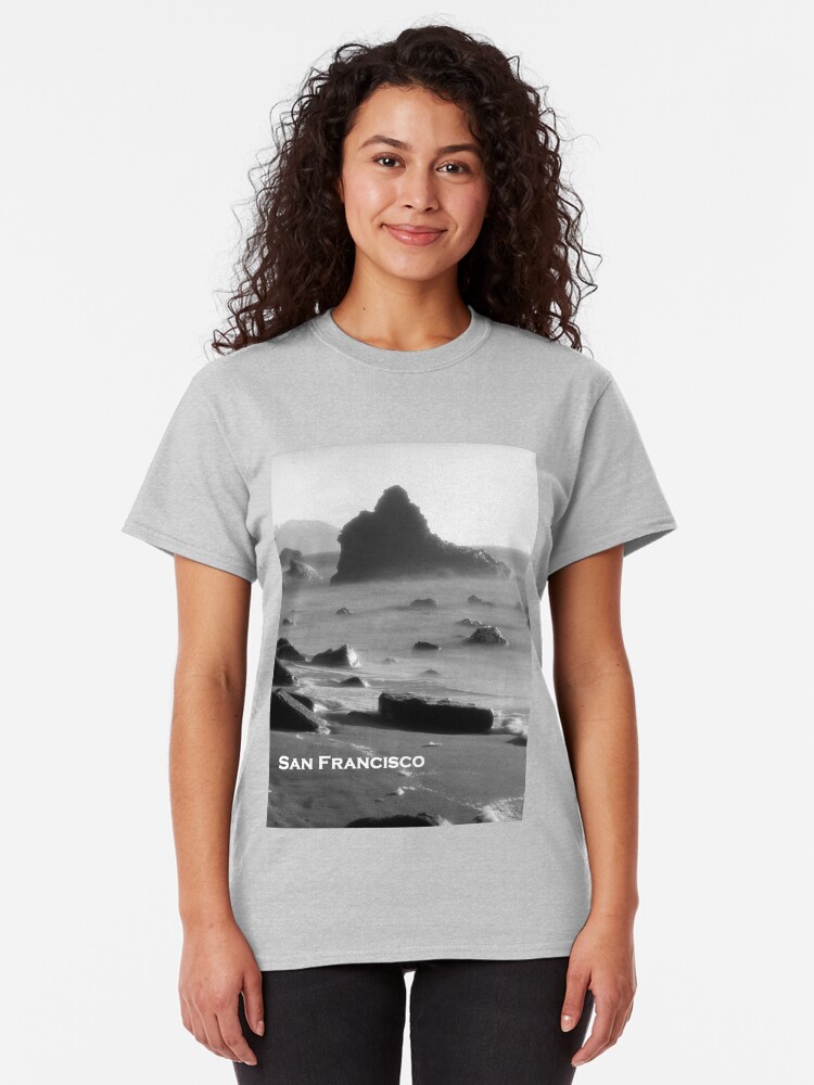 Alternate view of Marshall's Beach, San Francisco Classic T-Shirt
