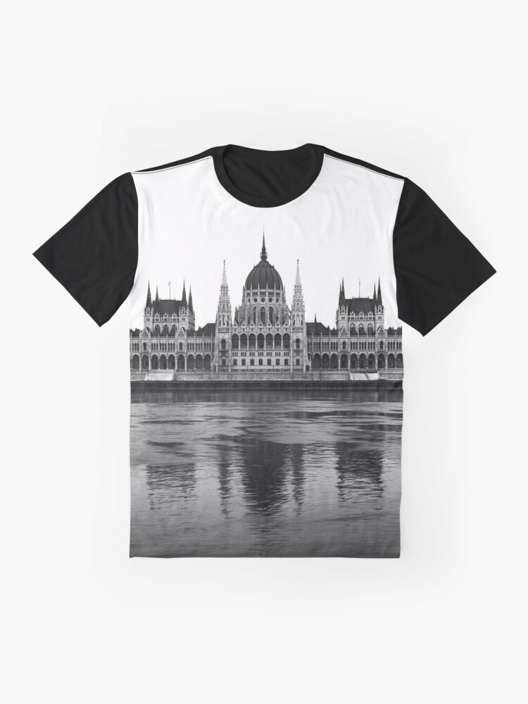 Alternate view of Parliament, Budapest Graphic T-Shirt