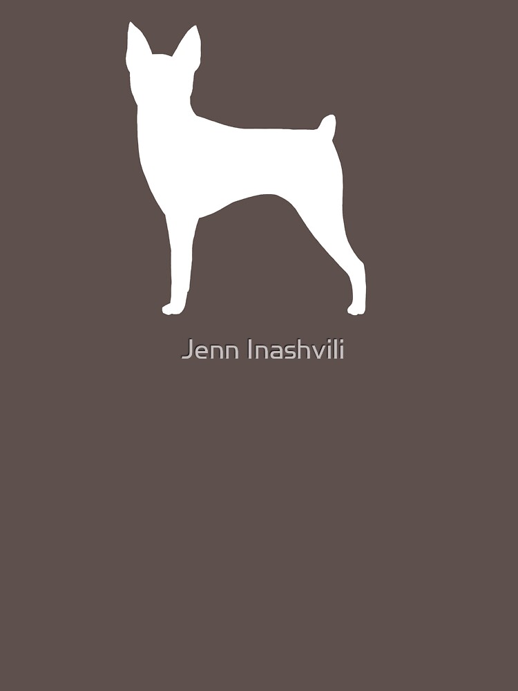 "Toy Fox Terrier Silhouette(s)" Tshirt by ShortCoffee Redbubble