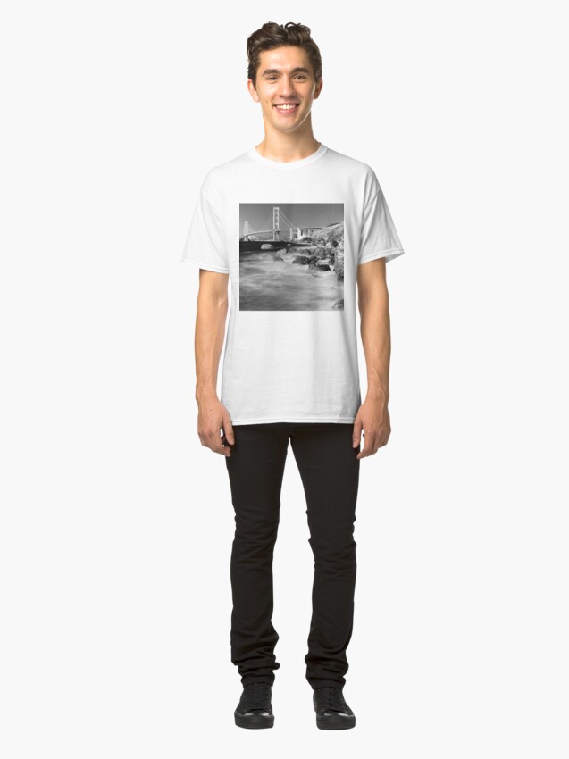 Alternate view of Marshall's Beach, San Francisco Classic T-Shirt
