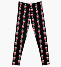 Glass of red wine Leggings