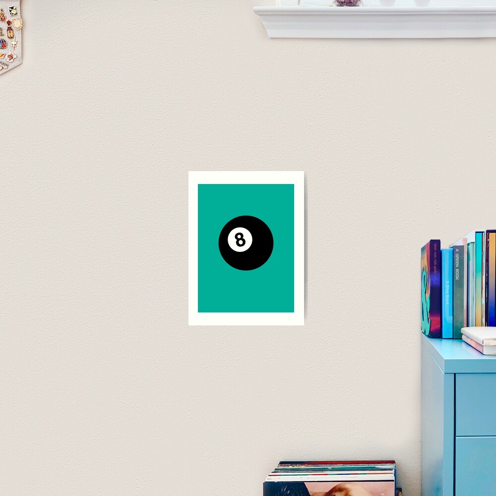 Billiard 8 Ball Art Print