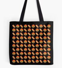 Love My Hot Dog Emoji JoyPixels Hotdog Cartoon Tote Bag