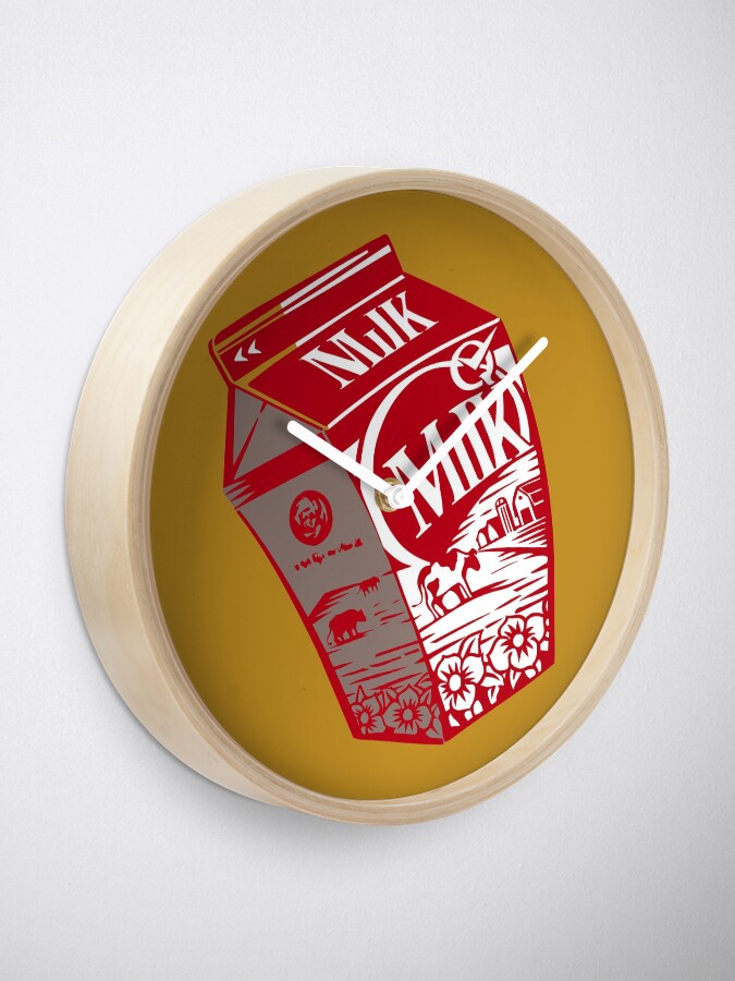 Alternate view of Quality Checked Milk Carton Clock