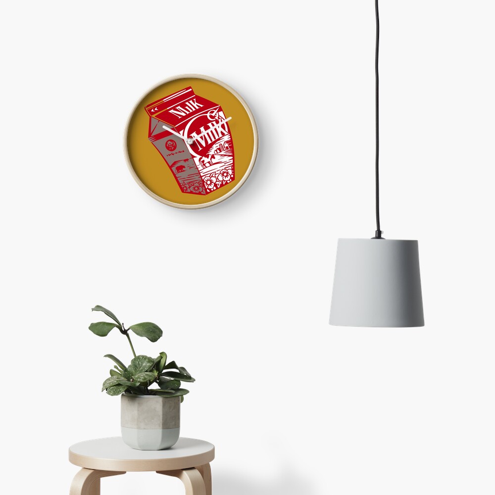 Quality Checked Milk Carton Clock
