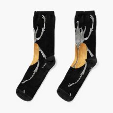 Spooky Rhino Beetle Socks