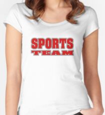 Go Sports Team! Women's Fitted Scoop T-Shirt