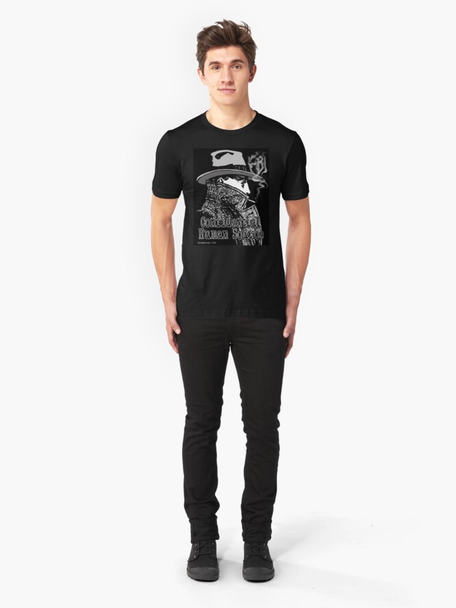 Alternate view of Confidential Human Source Slim Fit T-Shirt