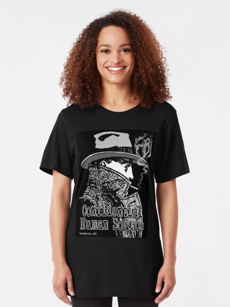 Alternate view of Confidential Human Source Slim Fit T-Shirt