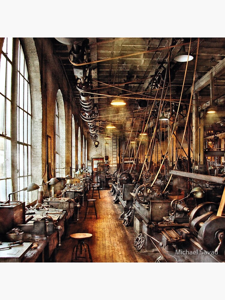 Machinist - Machine Shop Circa 1900's by mikesavad